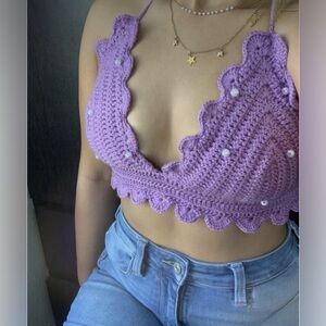 Crochet halter top